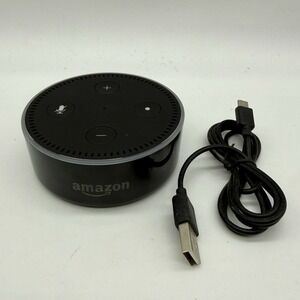 Amazon Echo Dot Black RS03QR With USB Cable Tested